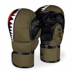 ถุงมือฝึกซ้อมมวย MMA หนัง PU สีดำ แบบเปิดนิ้ว พร้อมสายรัดข้อมือแบบพันรอบ ระบายอากาศได้ดี สำหรับฝึกซ้อมต่อสู้ (คู่) - Product Image 3