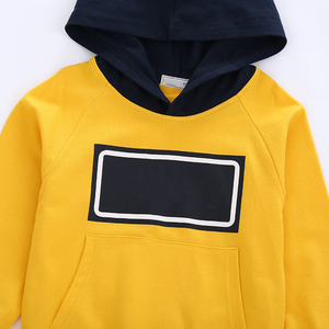 Sudadera Amarilla con Estampado ¿Qué? Conjunto de pantalones azul marino y estampado para niños, conjunto infantil de algodón polar - Product Image 3
