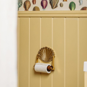 Classic Shell Design <b>Wall</b> <b>Mount</b> <b>Toilet</b> Paper <b>Holder</b> Brass Finish Bathroom Accessory Decorative Brass <b>Toilet</b> <b>Roll</b> <b>Holder</b> - Product Image 5