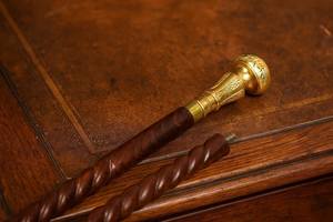 Bastón Plegable Victoriano de Lujo con Mango de Latón Grabado, Bastón de Madera Hecho a Mano en Estilo Steampunk, Regalo para Uso Diario - Product Image 5