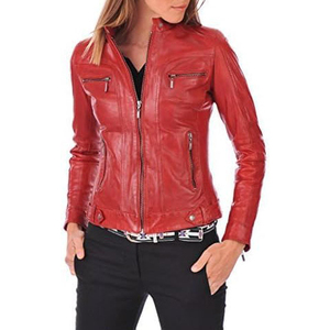 Chaqueta de cuero genuino para mujer, diseño de moda, venta al por mayor a precio económico, ropa informal, talla adulta. - Product Image 1