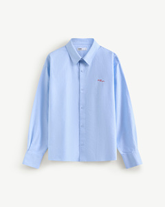 เสื้อเชิ้ตผู้ชายแขนยาวทรงอ็อกซ์ฟอร์ด ผ้าถัก 100% คอตตอน พิมพ์ลาย ระบายอากาศได้ดี สไตล์ลำลอง ปกคอเสื้อพับได้ ติดกระดุมเม็ดเดียว ทรงบ็อกซี่ เหมาะสำหรับฤดูใบไม้ร่วง - Product Image 1