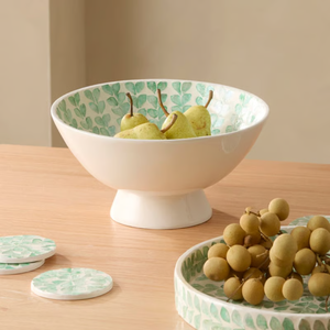 Handcrafted Stylish Pedestal Capiz Serving <b>Bowl</b> for Fruits, <b>Snacks</b> Decorative <b>Bowls</b> for Table Party from Vietnam - Product Image 3