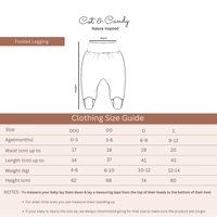 Cot and Candy Pantalon à pieds roulés en élasthanne de bambou biologique de qualité supérieure - Tiny Twinkle