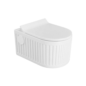 Inodoro Suspendido sin Borde, de Una Pieza, Cerámico, Alargado, Diseño Minimalista, Tanque Oculto, Descarga por Sifón, Ecológico, Sifón en P - Product Image 1