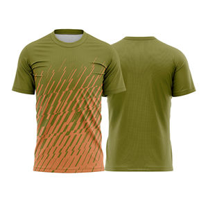 Camisetas de Fútbol Personalizadas 100% Poliéster Cuello Redondo Manga Corta Ligeras de Secado Rápido Transpirables Unisex Corte Automatizado - Product Image 1