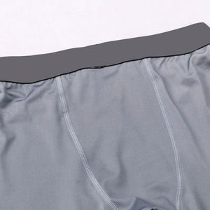 Leggings de compression pour l'entraînement, en Spandex et Polyester, taille élastique, pour la gym, la course, le yoga, les sports, avec logo personnalisé, antibactériens, OEM - Product Image 4