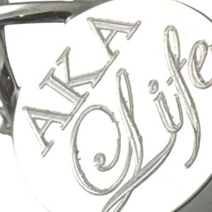 Pendentif rond infini AKA Silver Life 50 pour femmes, collier élégant avec symbole circulaire, bijoux de luxe pour sororité, cadeau d'anniversaire - Product Image 6
