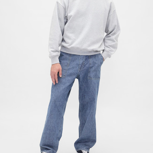 Pantalon évasé élégant pour homme de haute qualité, jean délavé, vente en gros, jean stretch, pantalon en denim coupe droite ajustée pour homme, grandes tailles - Product Image 3
