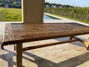 Mesa de Comedor Moderna Athenas de Madera Maciza, Madera Reciclada, Madera Natural Hecha a Mano, Muebles de Comedor de Gran Capacidad - Product Image 4