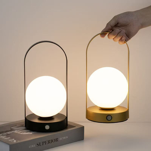 Minimalist Globe LED <b>Night</b> <b>Light</b> Warm White Manual Button Crystal Tulip Shape <b>USB</b> Plug-In 2700K 25000 Hours CRI 90 Bedroom Lamp - Product Image 3