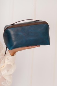 Bolsa de Aseo de Cuero Genuino Personalizada con Diseño Desgastado para Hombre, Bolsa de Viaje con Doble Cremallera, Bolsa de Aseo de Cuero LNTB-0010E - Product Image 2