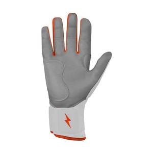Gants de frappe Bruce Bolt blancs et orange, légers, durables, pour l'entraînement, unisexes, adultes, fermeture à enfiler - Product Image 5
