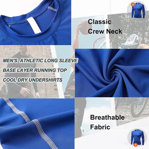 Camiseta de Manga Larga para Hombre, Personalizada, de Alta Calidad, Transpirable, Lisa, para MMA, 120g, Tela de Spandex/Poliéster, Impresión Digital, OEM - Product Image 4