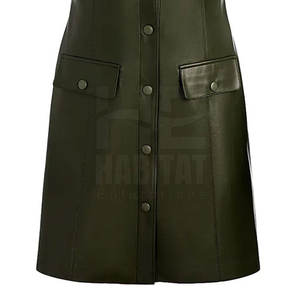 ชุดเดรสหนังแท้นุ่มสบายสำหรับผู้หญิง ทรงพอดีตัว วัสดุทนทาน ดีไซน์ทันสมัย เหมาะสำหรับทำงานและงานปาร์ตี้ - Product Image 6