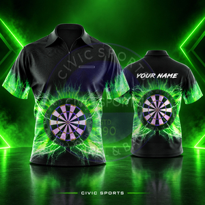Polo 3D Dart de haute qualité en gros, sublimation personnalisée, tissu 100% polyester, jersey polyester de haute qualité à séchage rapide - Product Image 1
