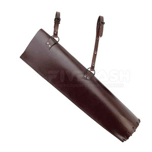 Sacoche de tir à l'arc en cuir pour homme, style vintage, coutures robustes, sangle réglable, confortable à porter, équipement de chasse et d'entraînement - Product Image 2