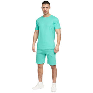 Ensemble deux pièces pour homme, livraison rapide, vente en gros, OEM, survêtement, haut à manches courtes, short, 2 pièces, formel, respirant, été, gym, vêtements de détente - Product Image 1
