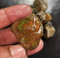 Super Quality 100% Natural Fire Ethiopian Opal Fancy Oil Rough Loose Gemstone Third Party Certified Grade DIY Jewelry Making