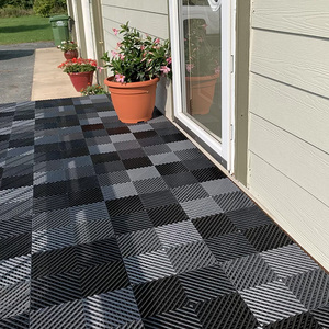 DIY Interlocking Garage Gym <b>plastic</b> Floor <b>Tiles</b> Free Flow Drainage <b>Tiles</b> - Product Image 1