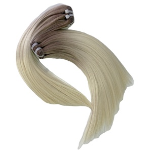 Extensions de cheveux humains 100% vierges, couleur 613, lisses, d'un seul donneur, super double trame, prix de gros, cheveux vierges - Product Image 1