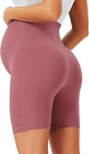 Shorts de Maternidad para Yoga, Ajustados, Sin Costuras, Compresivos, para Ciclismo, Ejercicio, Fitness, Elásticos, Transpirables, para Embarazo - Product Image 4