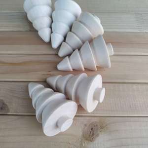 Wooden <b>Christmas</b> <b>Tree</b> Decor <b>Tabletop</b> Minimalist Handmade Winter Home Decoration Triangle Shape Plant Theme 1PC - Product Image 3