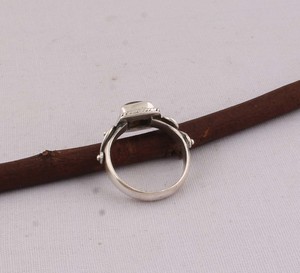 Natural <b>Labradorite</b> <b>Ring</b> 925 Sterling Silver Vintage Style Square Cut Blue Fire Gemstone <b>Ring</b> for Women Handcrafted Boho Jewelry - Product Image 6