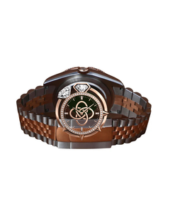 Reloj de Lujo para Hombre con Incrustaciones de Moissanita, Brazalete Completo con Diamantes - Product Image 3