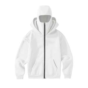 Sweat à capuche double surdimensionné en coton épais 100 % pour homme, style streetwear, qualité supérieure, vente en gros, OEM - Product Image 2