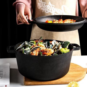 Professional Grade Dutch Oven With Durable Cast Iron Construction Smooth Enameled Finish Superior Heat Retention - Product Image 3
