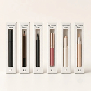 Boîte en carton pliable de luxe personnalisée avec logo, impression mate rose pour cosmétiques par Qj Custom Boxes - Product Image 2
