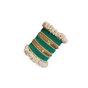 Customized Colors & Designs Velvet Glass Bangles for Women & Girls Top Manufacturer Handmade Churiyan <b>Sets</b> With OEM ODM Service - Product Image 1