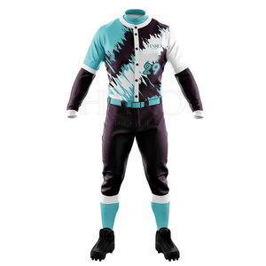 Ensemble d'uniformes de baseball avec maillot personnalisé (nom et numéro) et pantalon pour les sports scolaires ou de club, toutes tailles - Product Image 2