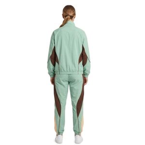 Conjunto de Chaqueta Cortavientos Casual Verde Menta de Manga Larga, Cuello Tipo Camisero, Nailon Denso de Secado Rápido y Transpirable, Ropa Deportiva para Correr - Product Image 2