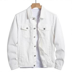 แจ็คเก็ตยีนส์สไตล์วินเทจ Y2K แบบลำลอง ตกแต่งด้วยผ้าปะติดพิมพ์ลาย 100% ผ้าฝ้าย ติดกระดุม ขายส่งจากโรงงาน เสื้อผ้าสตรีทแวร์ผู้ชาย - Product Image 1