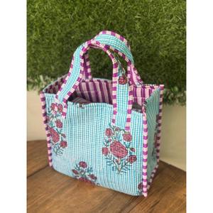 Sac fourre-tout en coton fait main indien, imprimé léopard vintage, petit sac à main pour femme, mini sac de shopping, sac bohème - Product Image 2