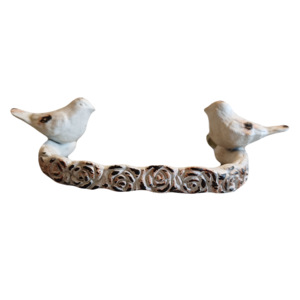 Two Birds Cast Iron Cabinet Handle <b>Rustic</b> Design Drawer Pull Novelty Shape Furniture Knob - Product Image 2