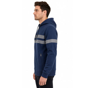 Hi Vis Hoodie Men Custom Made Workwear Road Safety Hoodies <b>Work</b> Uniform Hooded <b>Jumper</b> High Visibility Reflective Stripes Jackets - Product Image 4