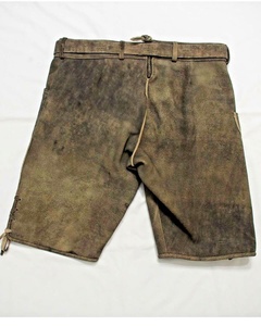 2025 Custom Trachten Kurz leaderhose/Trachten Bavarian Pants Custom Lederhosen Real leather short Lederhose para hombres - Product Image 5