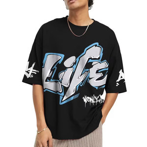 T-shirt formel tricoté épais coupe classique pour hommes en polyester/coton, écologique, séchage rapide, personnalisable, vente en gros, pour garçons - Product Image 1