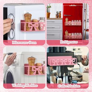 Set di 2 Portaspezie Magnetici per Frigorifero, Cestello in Metallo, Organizzatore per Cucina e Casa - Product Image 1