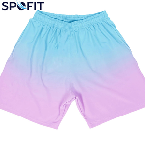 Shorts de pêche personnalisés OEM pour hommes, séchage rapide, respirants, en polyester, imprimés par sublimation, pour l'été, activités de plein air, couleurs dégradées - Product Image 5