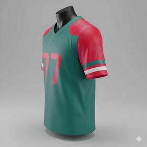 Diseña Tu Propio Logotipo, Jersey de Fútbol Americano Sublimado Personalizado, Unisex, Manga Corta, Venta al Por Mayor - Product Image 2