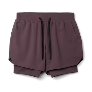 Fashion Sports Shorts with Secure Pocket Design Professional Athletic Shorts for Men Wholesale Summer Double <b>Layer</b> Shorts - Product Image 3