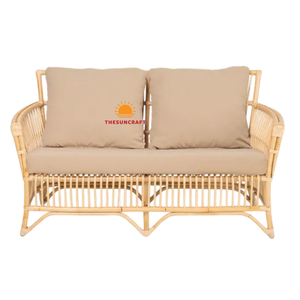 Juego de Muebles de Jardín de Ratán con Diseño Seccional y Altura Ajustable, Silla y Sofá Cómodos para Sala de Estar - Product Image 5