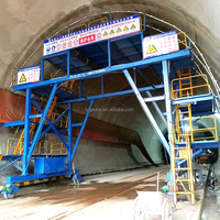 Chariot de projet de construction de tunnel haute performance avec pulvérisation automatique et système de marche hydraulique intelligent Garantie 1 an