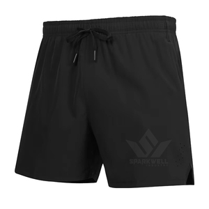 Men's Casual Summer Beach Joggers Elastic Waist Drawstring Plain Dyed Knitted Polyester/Cotton Quick Dry <b>Shorts</b> <b>Gym</b> Workout - Product Image 3