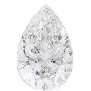 Diamant de laboratoire certifié SI2 de 1.00 carats en forme de poire libre avec d'excellentes proportions Meilleur de la source IGI VG - Product Image 1