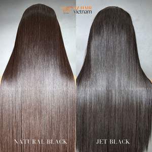 Peluca de cabello humano virgen crudo vietnamita para mujeres negras Peluca frontal de encaje larga y recta Modelo de vendedor Trama de cabello Estilo recto - Product Image 3